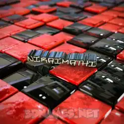 niraimathi in Red Checkered style - 3D name wallpaper