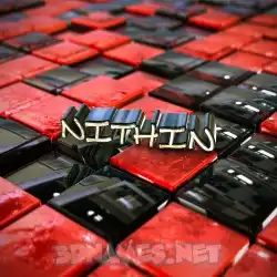nithin in Red Checkered style - 3D name wallpaper