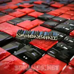 nkhensani in Red Checkered style - 3D name wallpaper