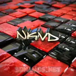 nkvd in Red Checkered style - 3D name wallpaper