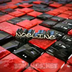 noeline in Red Checkered style - 3D name wallpaper