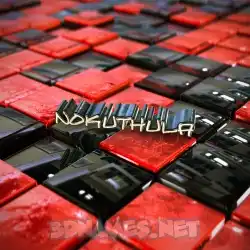 nokuthula in Red Checkered style - 3D name wallpaper
