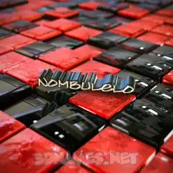 nombulelo in Red Checkered style - 3D name wallpaper