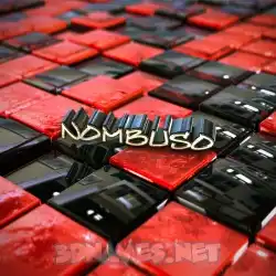 nombuso in Red Checkered style - 3D name wallpaper