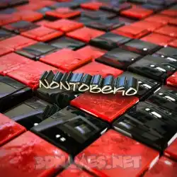 nontobeko in Red Checkered style - 3D name wallpaper