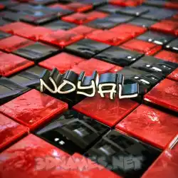 noyal in Red Checkered style - 3D name wallpaper