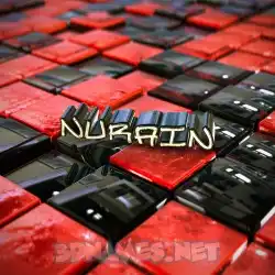 nurain in Red Checkered style - 3D name wallpaper
