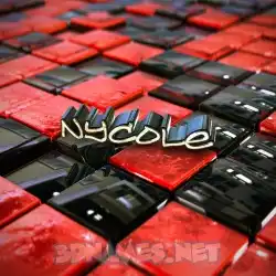nycole in Red Checkered style - 3D name wallpaper