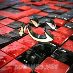 心 in Red Checkered style - 3D name wallpaper