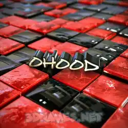 ohood in Red Checkered style - 3D name wallpaper