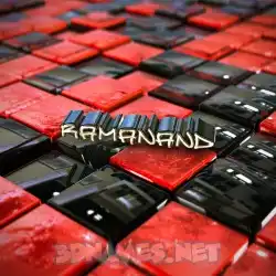 ramanand in Red Checkered style - 3D name wallpaper