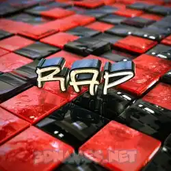 rap in Red Checkered style - 3D name wallpaper
