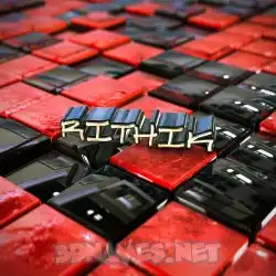 rithik in Red Checkered style - 3D name wallpaper