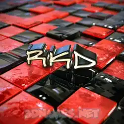 rkd in Red Checkered style - 3D name wallpaper
