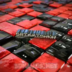 saikrishna in Red Checkered style - 3D name wallpaper