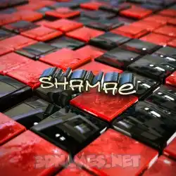 shamae in Red Checkered style - 3D name wallpaper