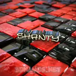shanty in Red Checkered style - 3D name wallpaper