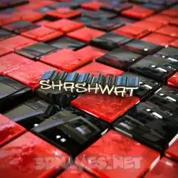 shashwat in Red Checkered style - 3D name wallpaper