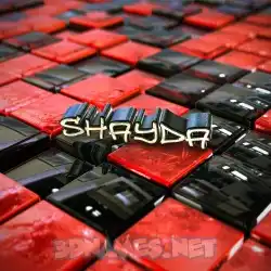 shayda in Red Checkered style - 3D name wallpaper