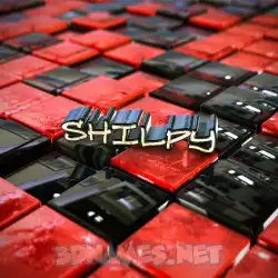 shilpy in Red Checkered style - 3D name wallpaper