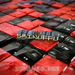 srinuffu in Red Checkered style - 3D name wallpaper