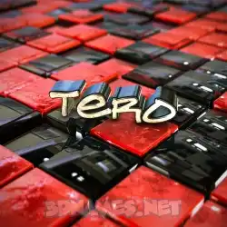 tero in Red Checkered style - 3D name wallpaper