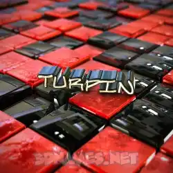 turpin in Red Checkered style - 3D name wallpaper