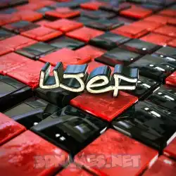 ujef in Red Checkered style - 3D name wallpaper