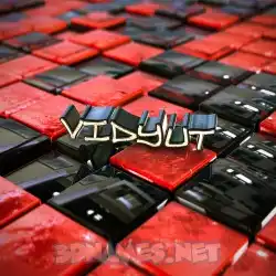 vidyut in Red Checkered style - 3D name wallpaper