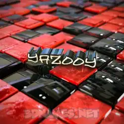 yazooy in Red Checkered style - 3D name wallpaper