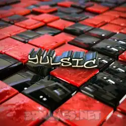 yulsic in Red Checkered style - 3D name wallpaper
