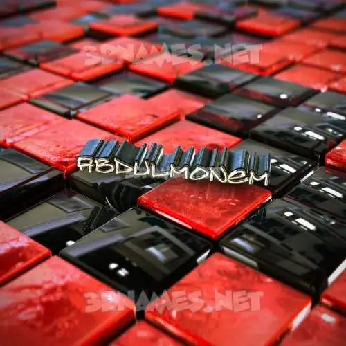 abdulmonem in Red Checkered style - 3D name wallpaper abdulmonem in Red Checkered style - 3D name wallpaper