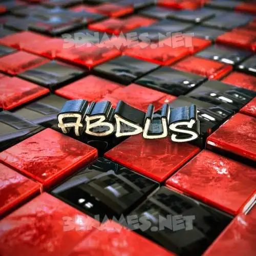 abdus in Red Checkered style - 3D name wallpaper abdus in Red Checkered style - 3D name wallpaper