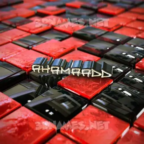 ahamaadd in Red Checkered style - 3D name wallpaper ahamaadd in Red Checkered style - 3D name wallpaper