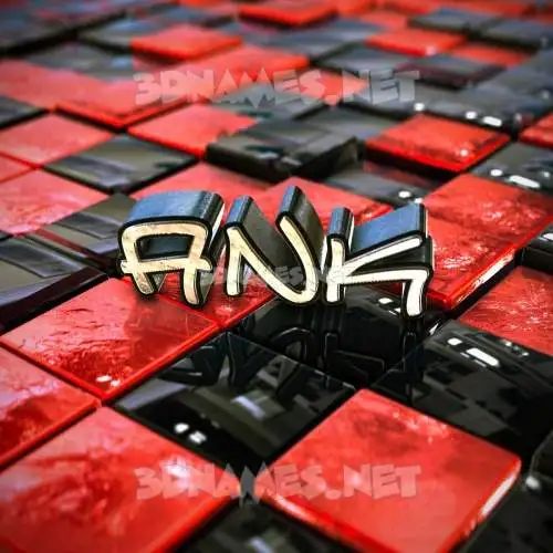 ank in Red Checkered style - 3D name wallpaper ank in Red Checkered style - 3D name wallpaper