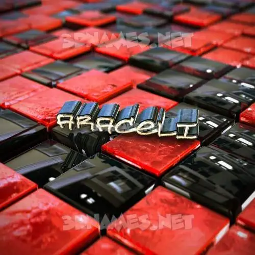 araceli in Red Checkered style - 3D name wallpaper araceli in Red Checkered style - 3D name wallpaper