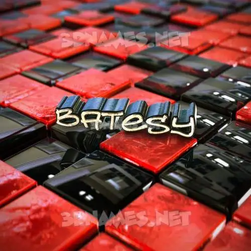 batesy in Red Checkered style - 3D name wallpaper batesy in Red Checkered style - 3D name wallpaper