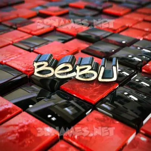 bebu in Red Checkered style - 3D name wallpaper bebu in Red Checkered style - 3D name wallpaper