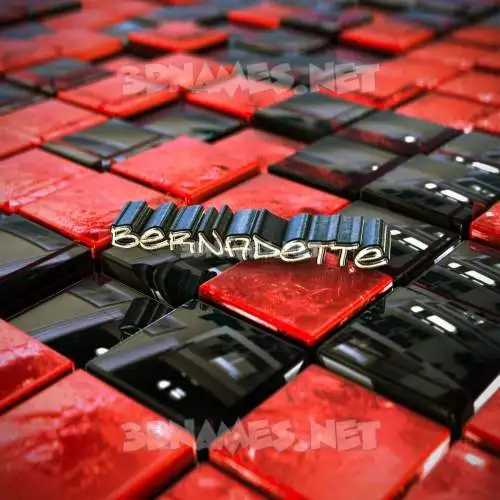 bernadette in Red Checkered style - 3D name wallpaper bernadette in Red Checkered style - 3D name wallpaper