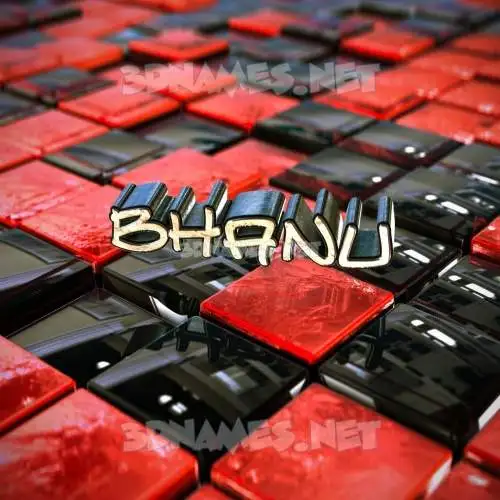 bhanu in Red Checkered style - 3D name wallpaper bhanu in Red Checkered style - 3D name wallpaper