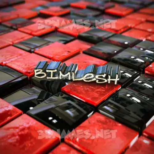 bimlesh in Red Checkered style - 3D name wallpaper bimlesh in Red Checkered style - 3D name wallpaper