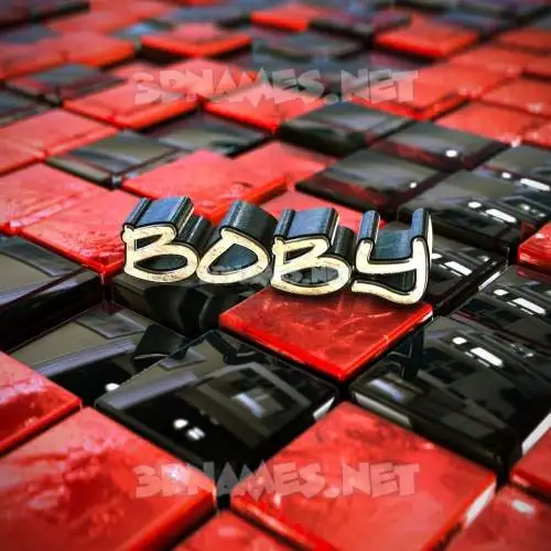boby in Red Checkered style - 3D name wallpaper boby in Red Checkered style - 3D name wallpaper