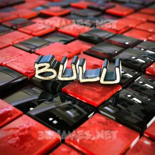 bulu in Red Checkered style - 3D name wallpaper bulu in Red Checkered style - 3D name wallpaper