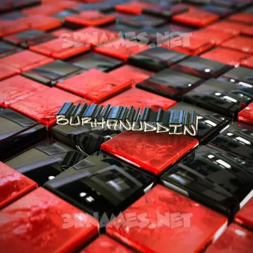 burhanuddin in Red Checkered style - 3D name wallpaper burhanuddin in Red Checkered style - 3D name wallpaper