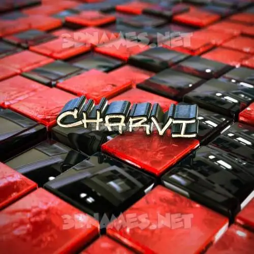 charvi in Red Checkered style - 3D name wallpaper charvi in Red Checkered style - 3D name wallpaper