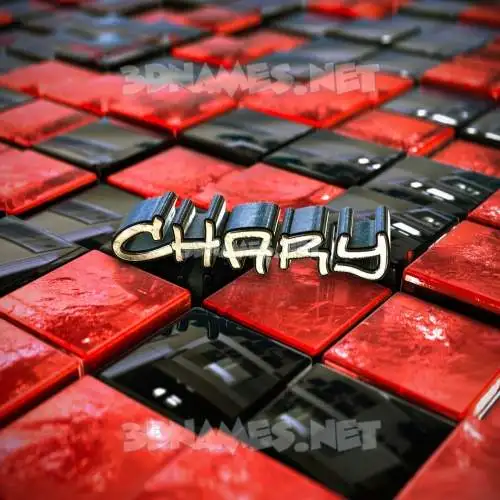 chary in Red Checkered style - 3D name wallpaper chary in Red Checkered style - 3D name wallpaper