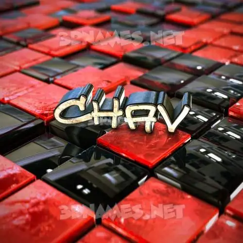 chav in Red Checkered style - 3D name wallpaper chav in Red Checkered style - 3D name wallpaper