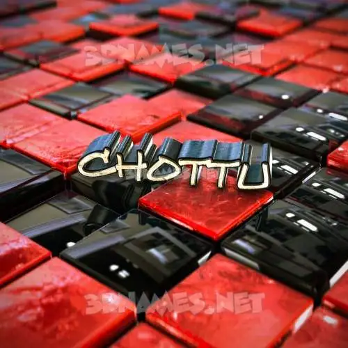 chottu in Red Checkered style - 3D name wallpaper chottu in Red Checkered style - 3D name wallpaper