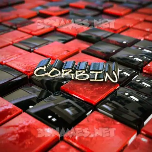 corbin in Red Checkered style - 3D name wallpaper corbin in Red Checkered style - 3D name wallpaper