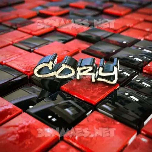 cory in Red Checkered style - 3D name wallpaper cory in Red Checkered style - 3D name wallpaper